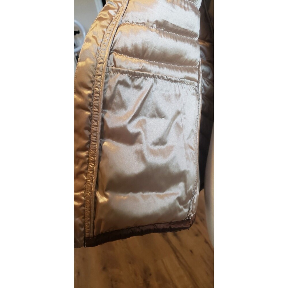 Bernardo Puffer Womens Size XL Brown Packable Quilted Goose Down Outdoor Vest - Picture 8 of 10